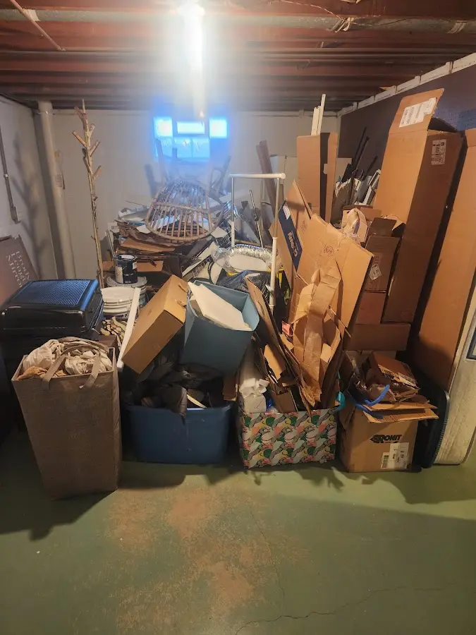 Roll-off dumpster container at job site for Construction Dumpster Rental in Mariemont